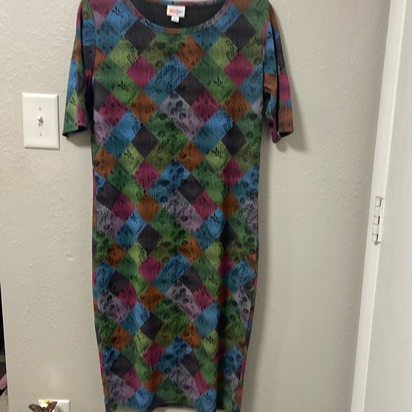 LuLaRoe Full length Bodycon fall dress - Picture 3 of 5